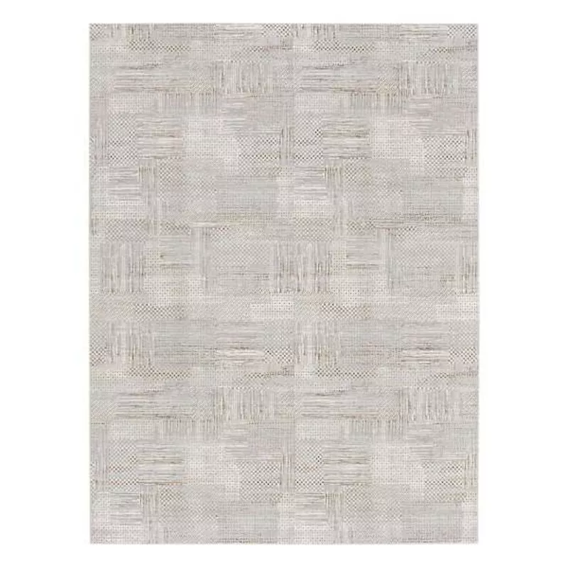 a523-glitz-neutral-silver-geometric-area-rug-8-10 (A523) Glitz Neutral & Silver Geometric Area Rug 8×10