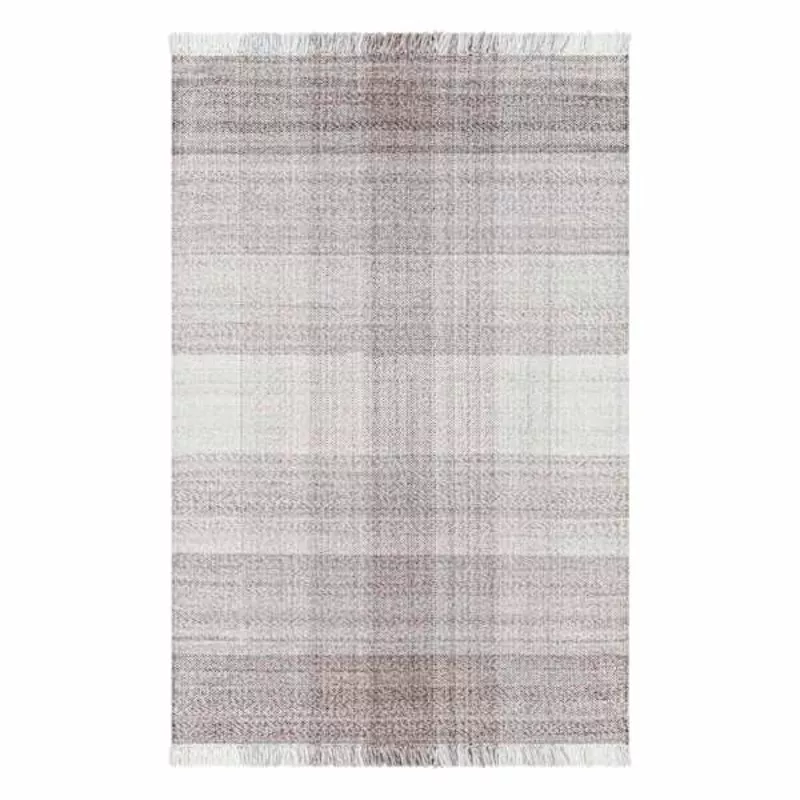 b887-ty-pennington-primrose-tartan-grey-area-rug-5-8 (B887) Ty Pennington Primrose Tartan Grey Area Rug 5×8