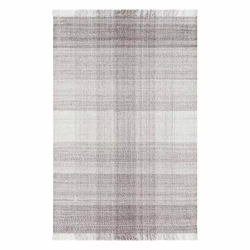 b887-ty-pennington-primrose-tartan-grey-area-rug-8-10 (B887) Ty Pennington Primrose Tartan Grey Area Rug 8×10