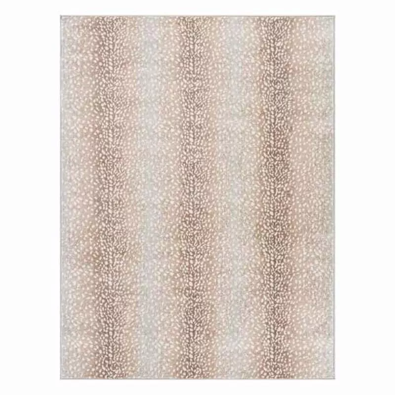 d614-crosby-st-roma-neutral-fawn-print-area-rug-5-7 (D614) Crosby St. Roma Neutral Fawn Print Area Rug 5×7