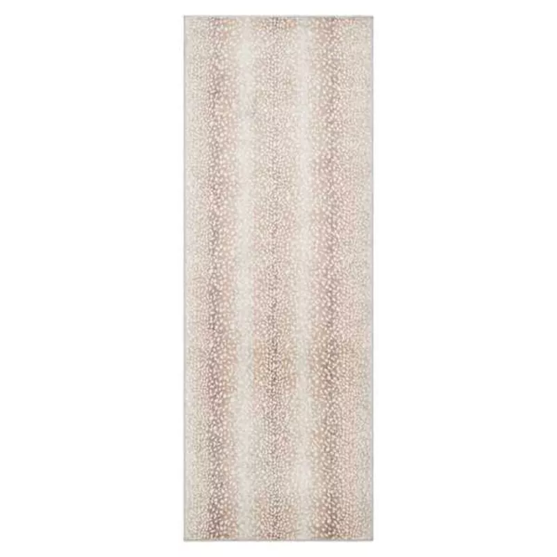 d614-crosby-st-roma-neutral-fawn-print-runner-2-7 (D614) Crosby St. Roma Neutral Fawn Print Runner 2×7