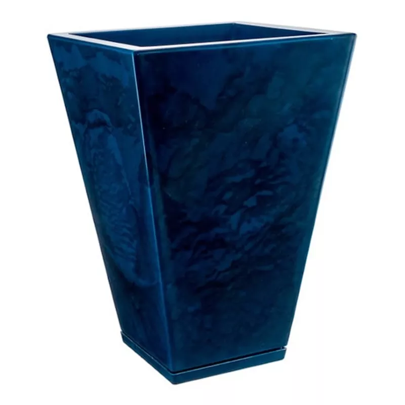 zurique-blue-marbled-outdoor-planter-medium Zurique Blue Marbled Outdoor Planter Medium